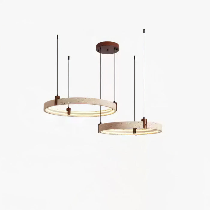 Celestial Orbit Travertine Chandelier Simprolos