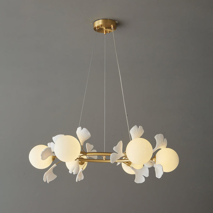 Gingko Orb Chandelier Simprolos