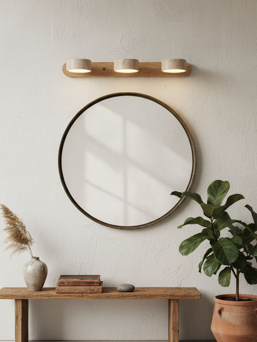 Travertine Duo Wall Light Simprolos