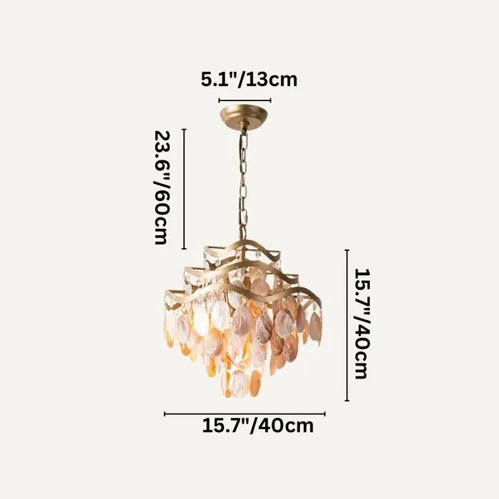 Bage Shell Chandelier - Simprolos