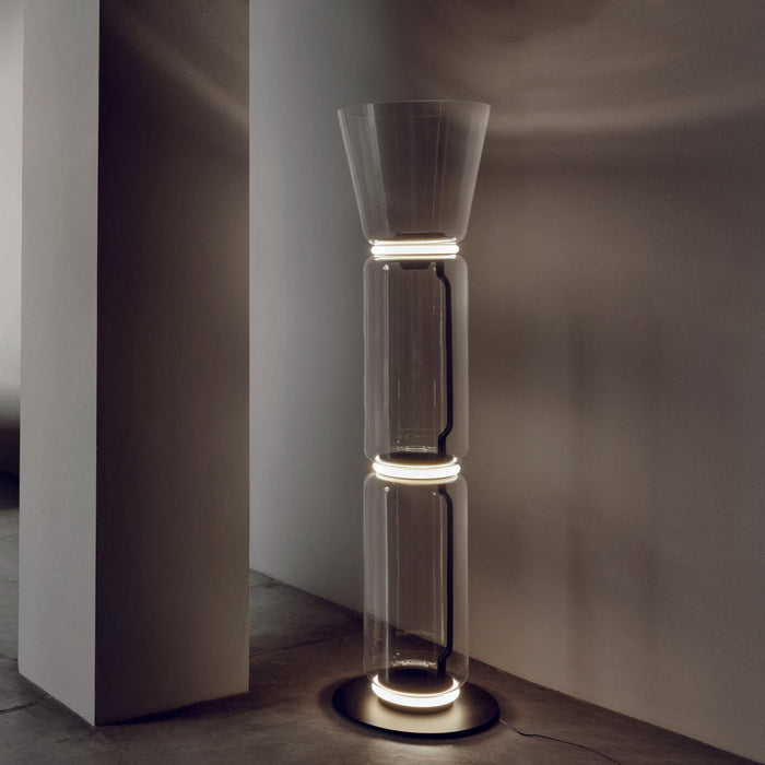 Bamboo Glass Floor Lamp - Simprolos