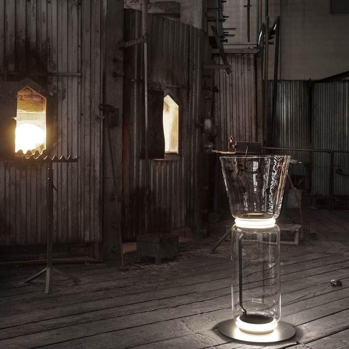 Bamboo Glass Floor Lamp - Simprolos