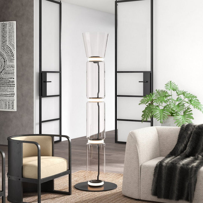 Bamboo Glass Floor Lamp - Simprolos