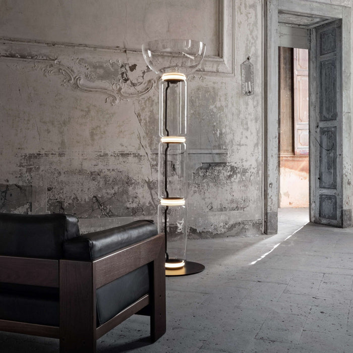 Bamboo Glass Floor Lamp - Simprolos