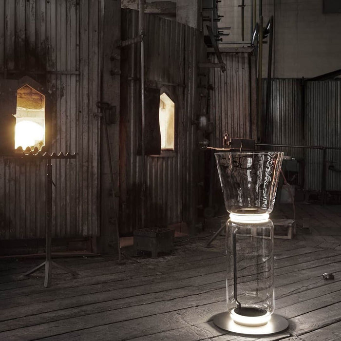 Bamboo Glass Floor Lamp - Simprolos