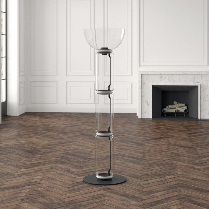 Bamboo Glass Floor Lamp - Simprolos
