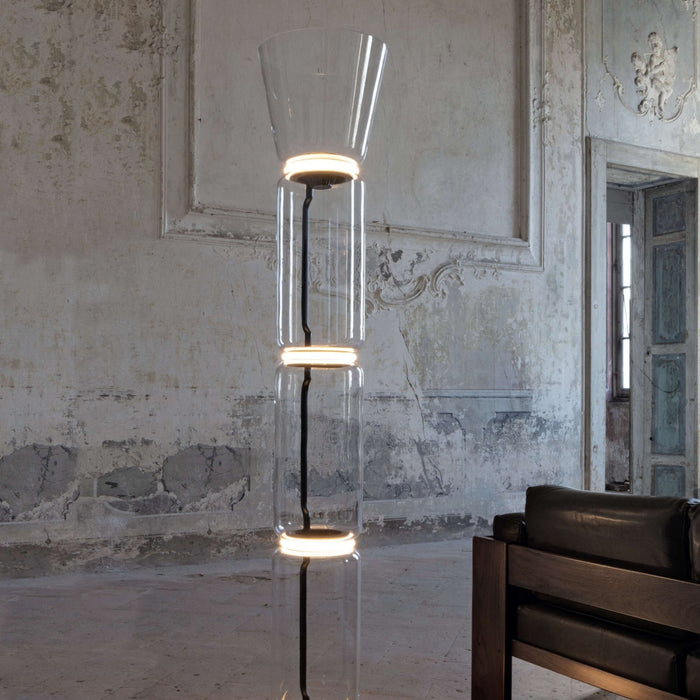 Bamboo Glass Floor Lamp - Simprolos