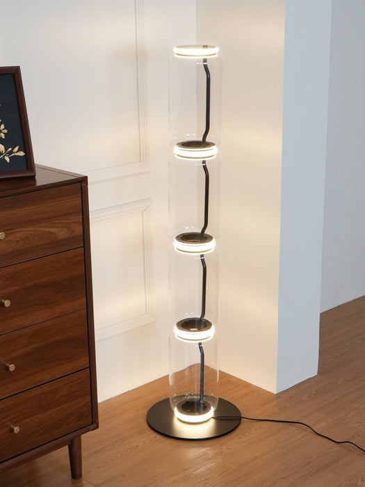 Bamboo Glass Floor Lamp - Simprolos