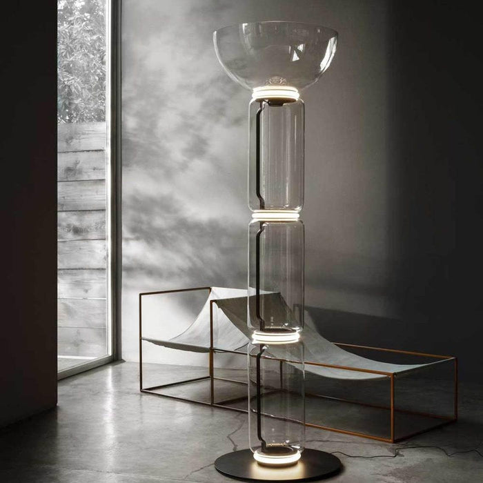 Bamboo Glass Floor Lamp - Simprolos