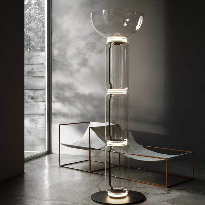 Bamboo Glass Floor Lamp - Simprolos