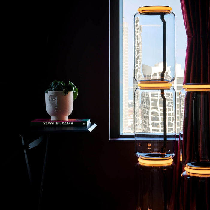 Bamboo Glass Floor Lamp - Simprolos