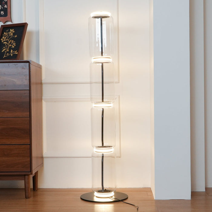 Bamboo Glass Floor Lamp - Simprolos