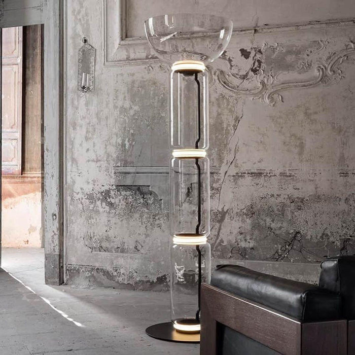 Bamboo Glass Floor Lamp - Simprolos