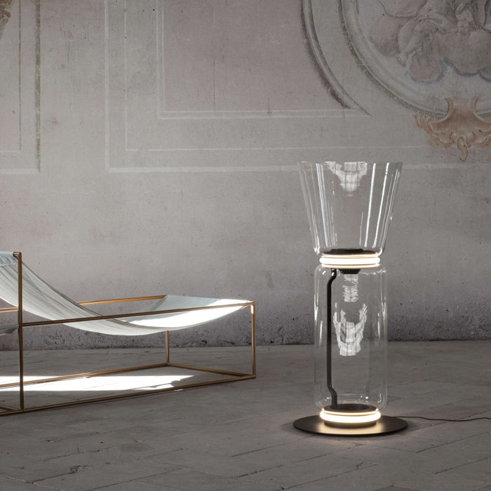 Bamboo Glass Floor Lamp - Simprolos