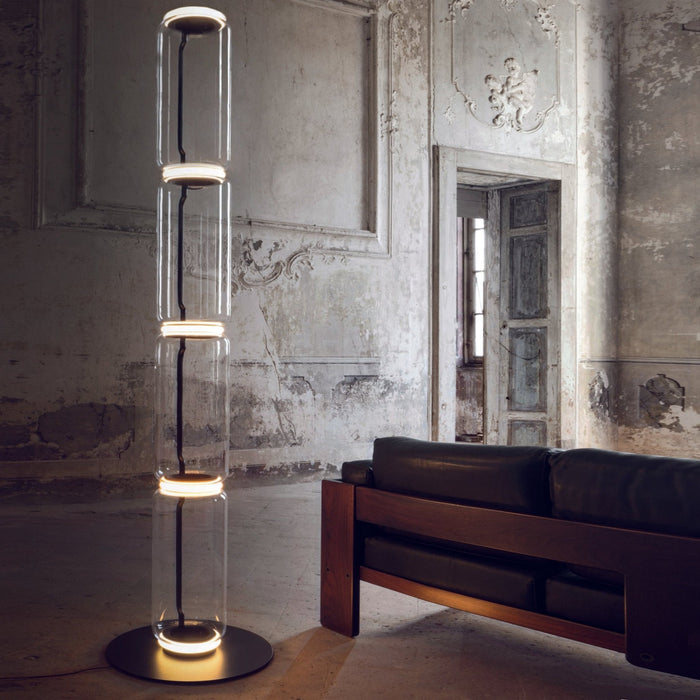 Bamboo Glass Floor Lamp - Simprolos