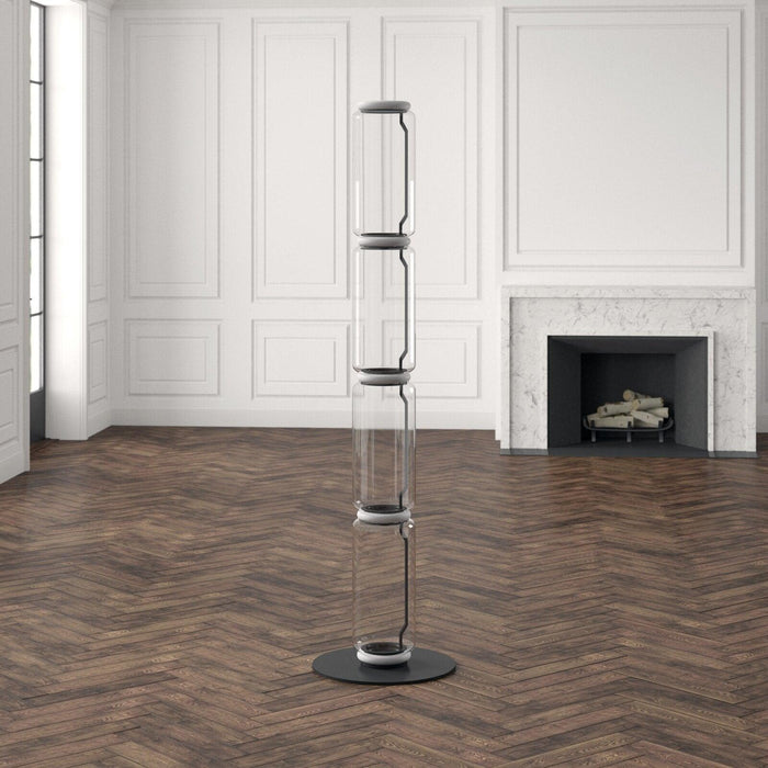 Bamboo Glass Floor Lamp - Simprolos