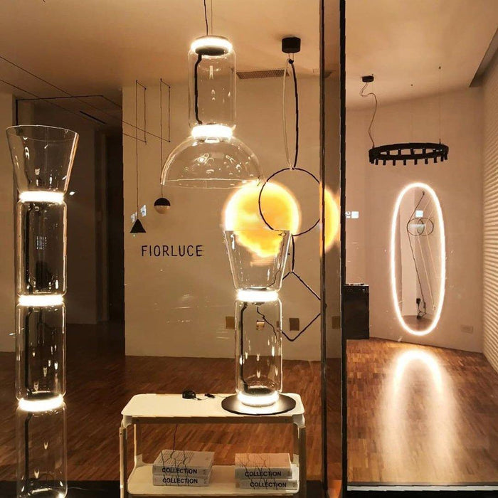 Bamboo Glass Floor Lamp - Simprolos