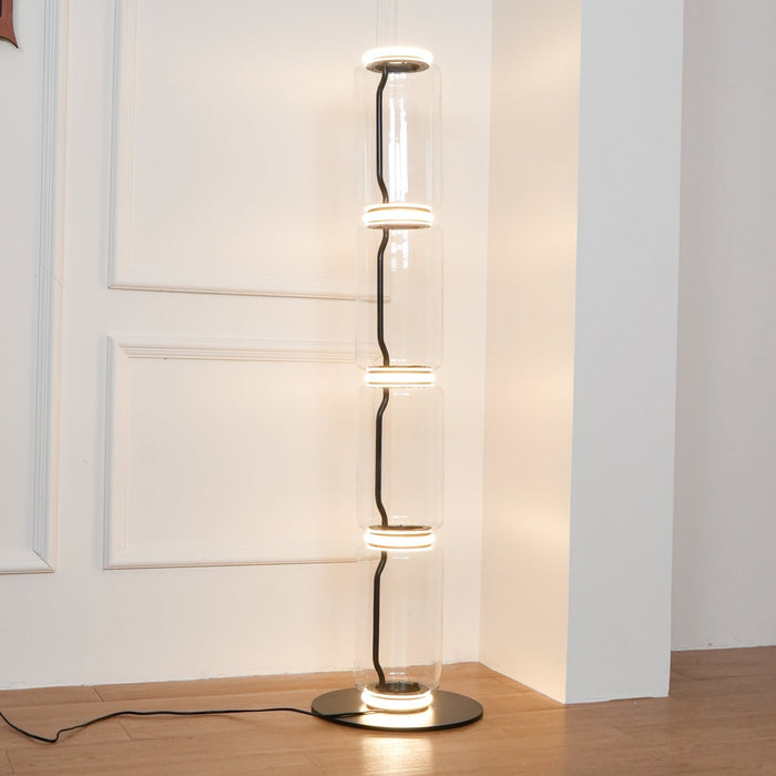 Bamboo Glass Floor Lamp - Simprolos