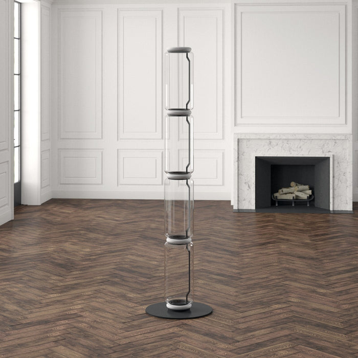 Bamboo Glass Floor Lamp - Simprolos