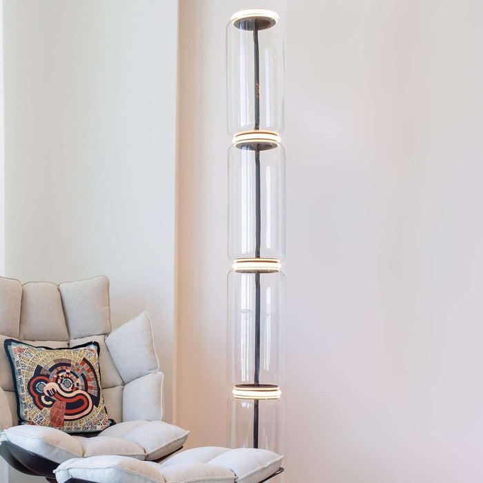Bamboo Glass Floor Lamp - Simprolos