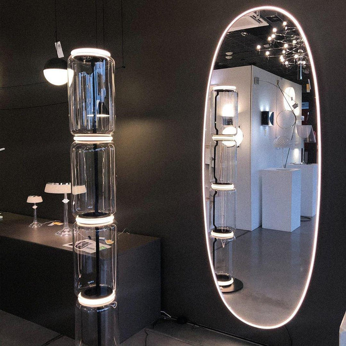 Bamboo Glass Floor Lamp - Simprolos