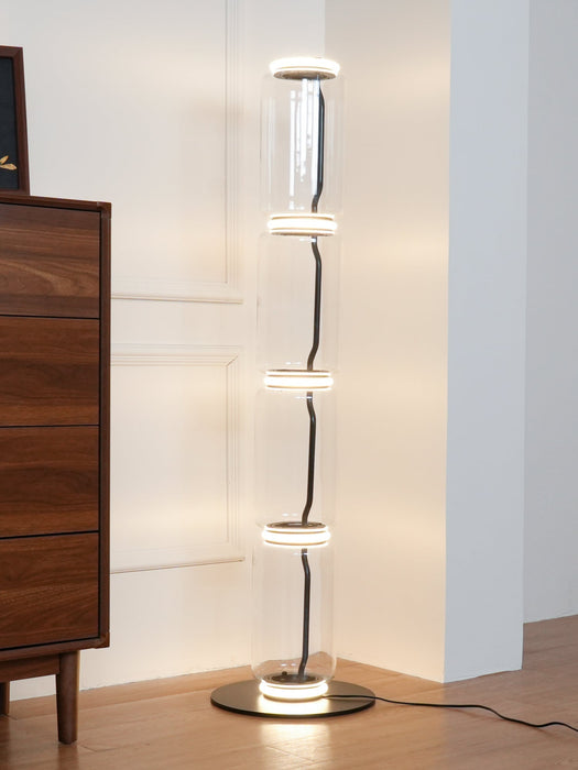 Bamboo Glass Floor Lamp - Simprolos