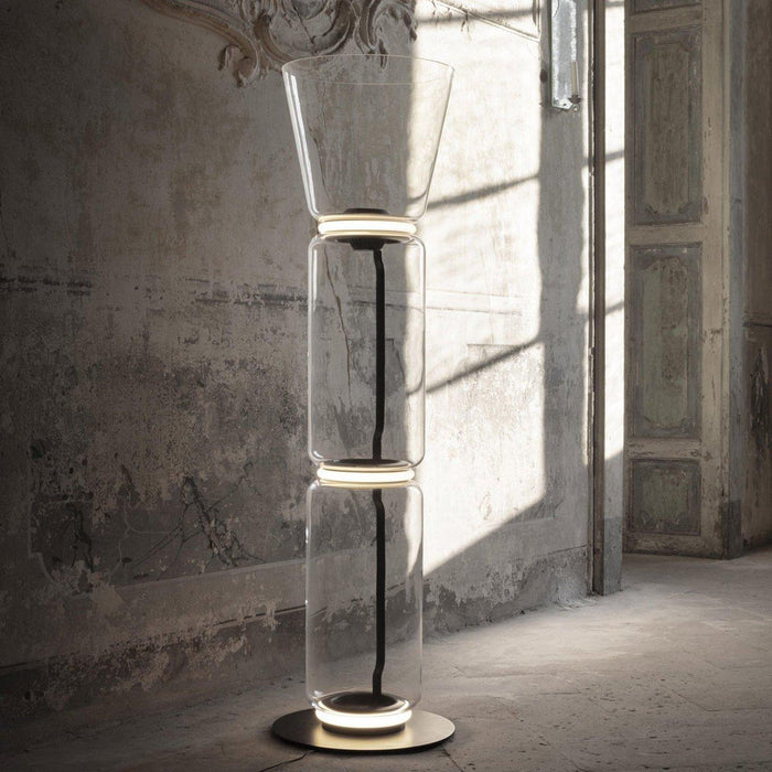 Bamboo Glass Floor Lamp - Simprolos