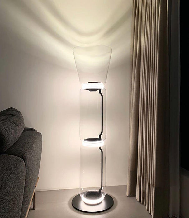 Bamboo Glass Floor Lamp - Simprolos