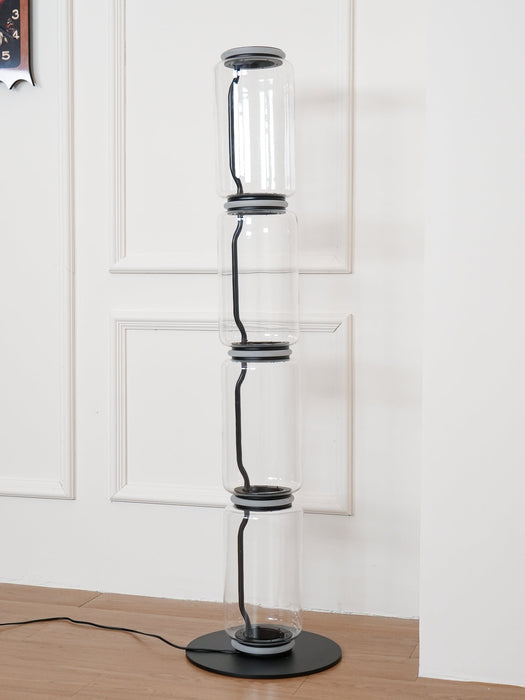 Bamboo Glass Floor Lamp - Simprolos