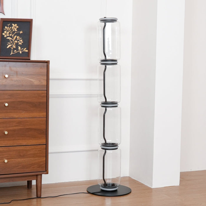 Bamboo Glass Floor Lamp - Simprolos