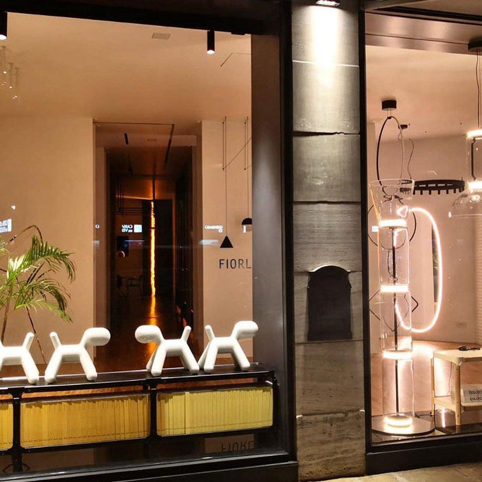 Bamboo Glass Floor Lamp - Simprolos