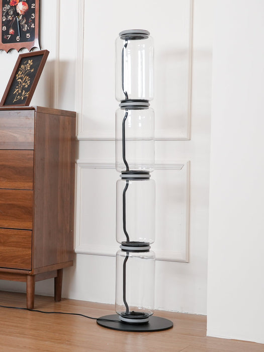 Bamboo Glass Floor Lamp - Simprolos
