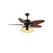 Banana Wood Leaves Ceiling Fan Light - Simprolos