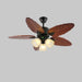 Banana Wood Leaves Ceiling Fan Light - Simprolos