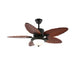 Banana Wood Leaves Ceiling Fan Light - Simprolos