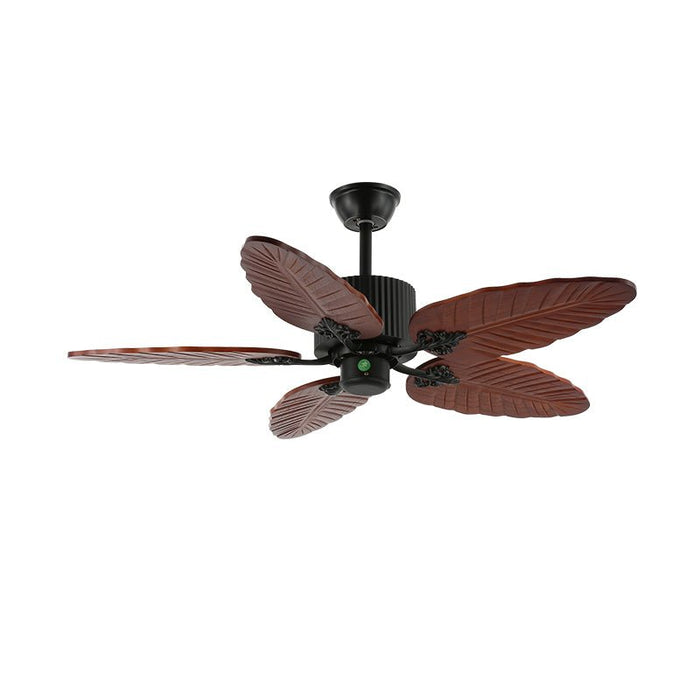 Banana Wood Leaves Ceiling Fan Light - Simprolos