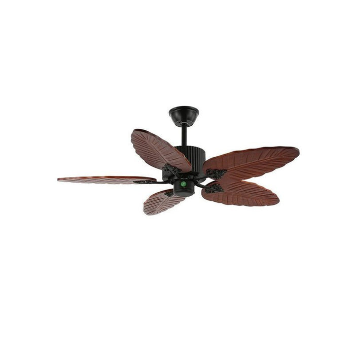 Banana Wood Leaves Ceiling Fan Light - Simprolos