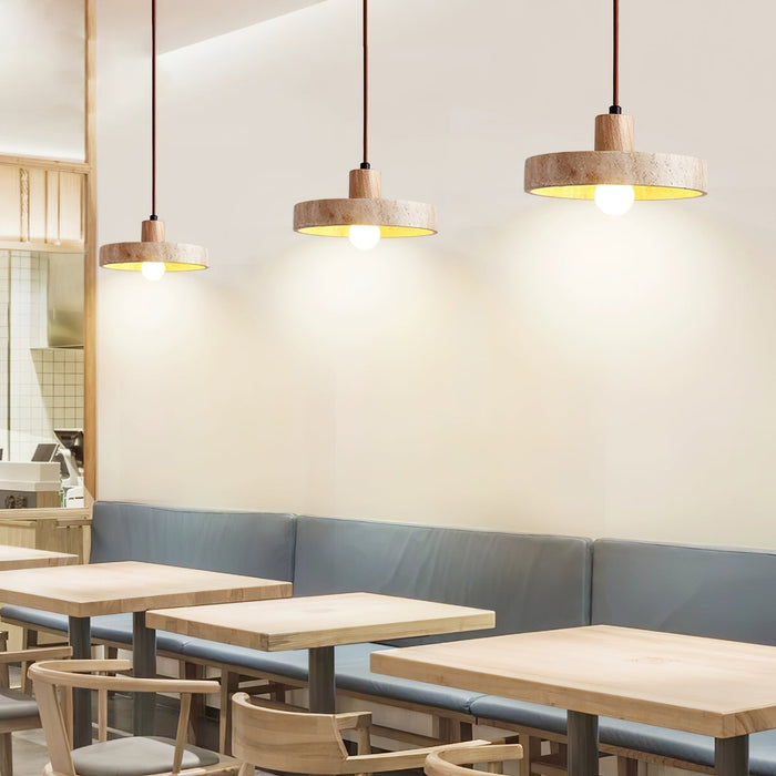 Piedra Travertine Pendant Light Vakkerlight