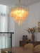 Golden Amber Glass Chandelier Vakkerlight