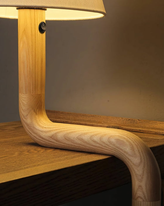 Bend Wood Table Lamp - Simprolos