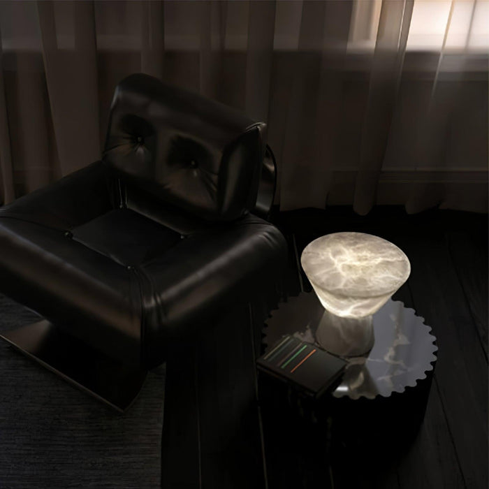 Beta Marble Alabaster Table Lamp - Simprolos