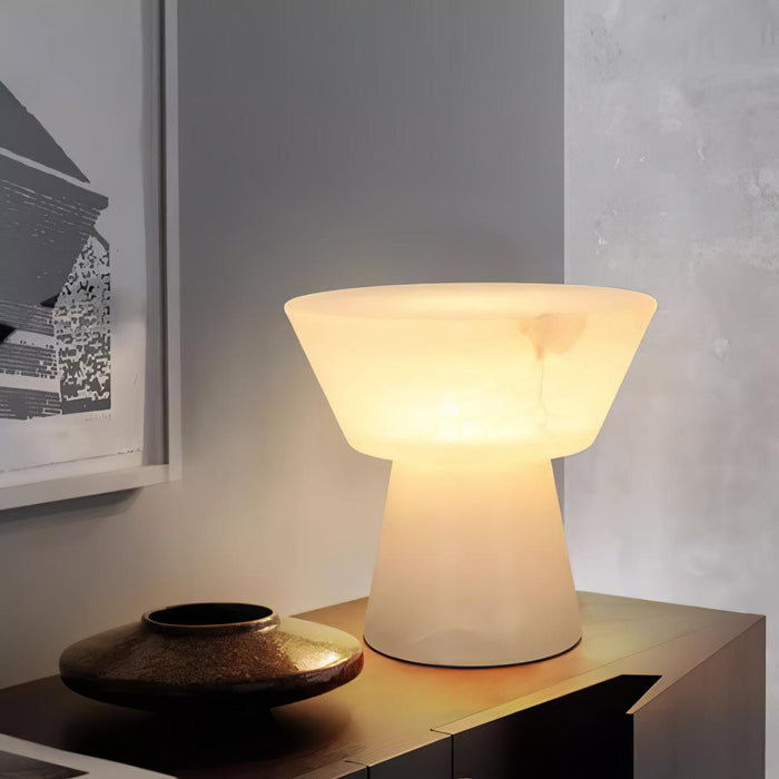 Beta Marble Alabaster Table Lamp - Simprolos