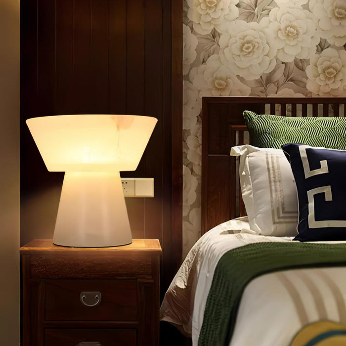 Beta Marble Alabaster Table Lamp - Simprolos