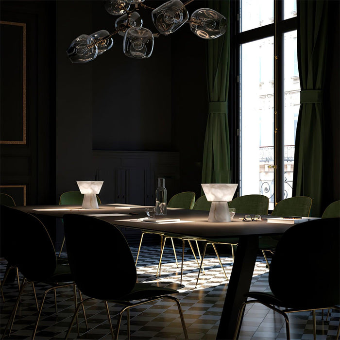 Beta Marble Alabaster Table Lamp - Simprolos