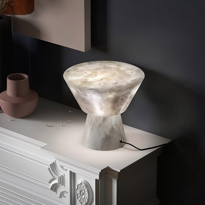 Beta Marble Alabaster Table Lamp - Simprolos
