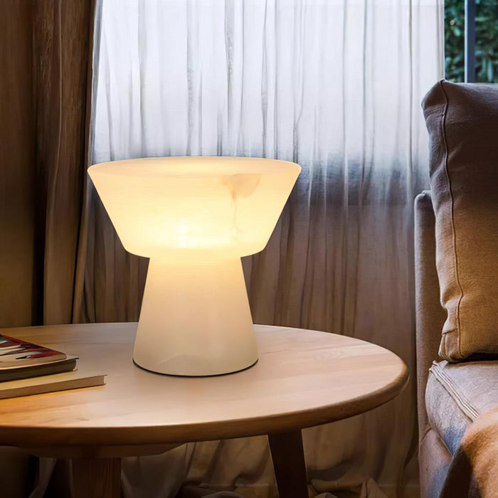 Beta Marble Alabaster Table Lamp - Simprolos