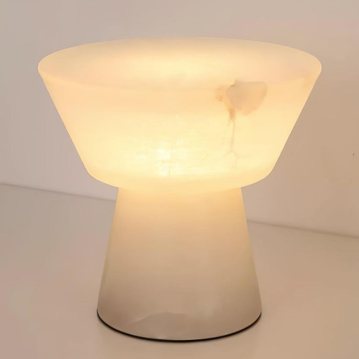 Beta Marble Alabaster Table Lamp - Simprolos