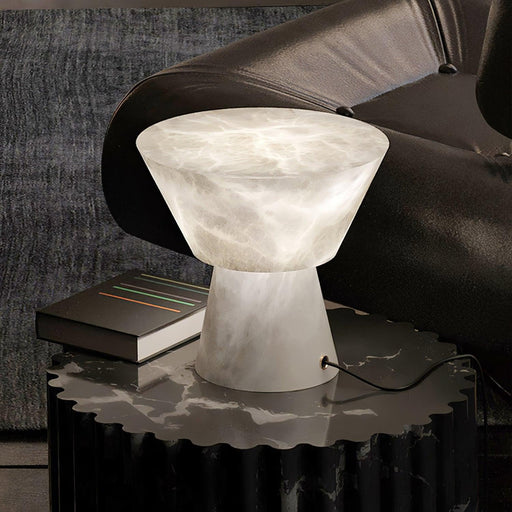 Beta Marble Alabaster Table Lamp - Simprolos