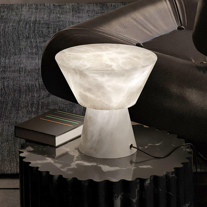 Beta Marble Alabaster Table Lamp - Simprolos