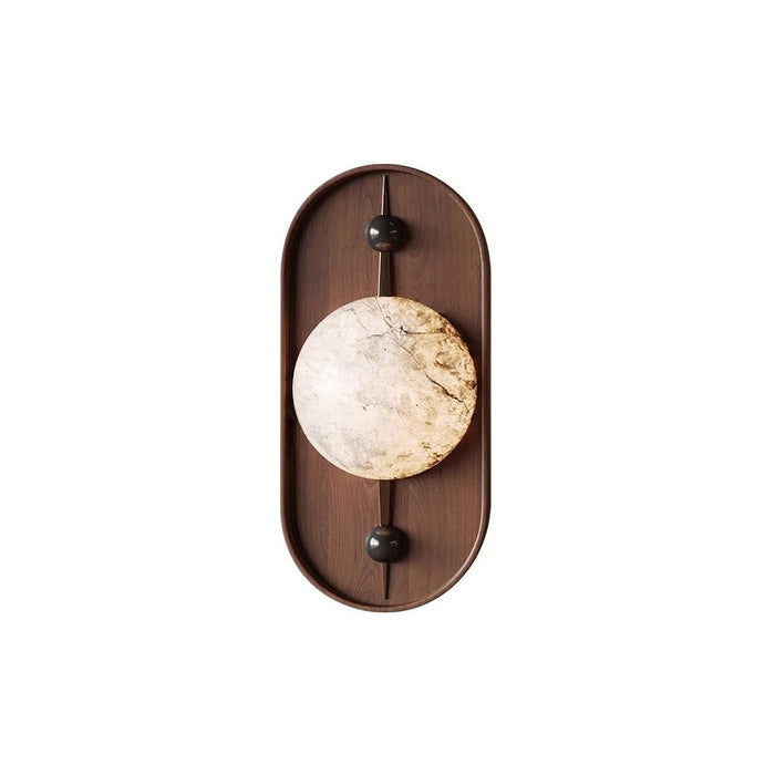 Bezel Alabaster Plug - in Wall Lamp - Simprolos